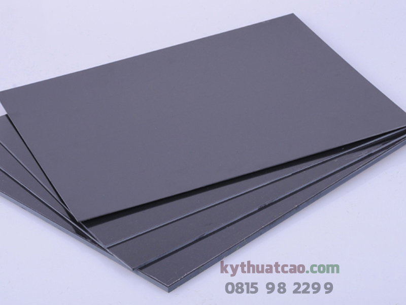 Tấm nhựa PVC màu ghi làm bàn thao tác