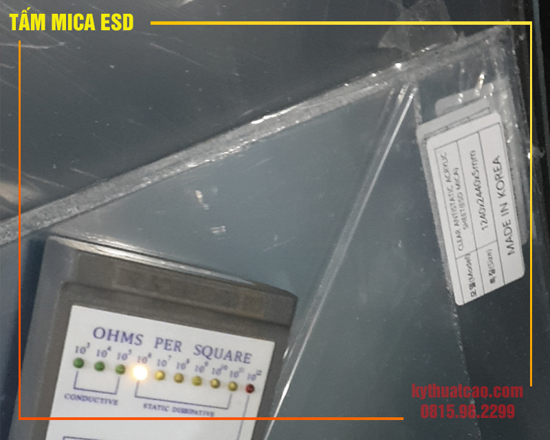 Tấm mica esd