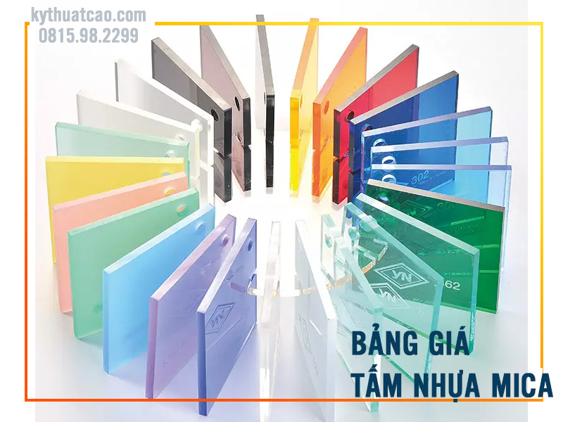Bảng giá tấm nhựa mica