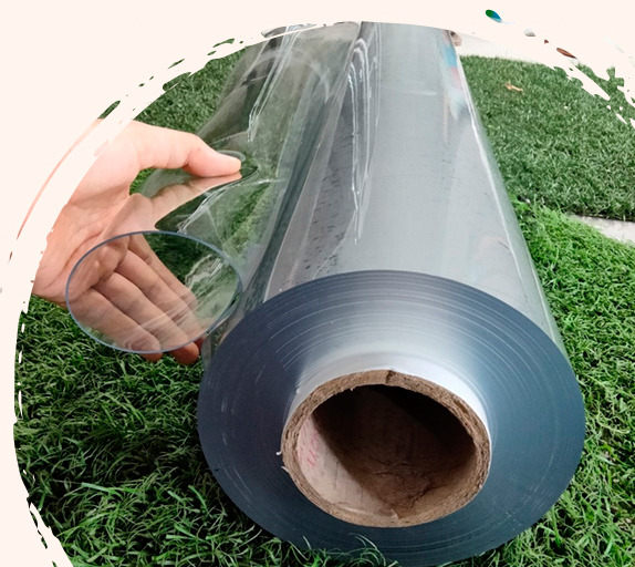 Cuộn màng rèm pvc trong mềm