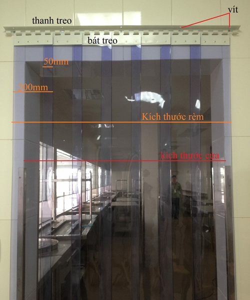 Cuộn màng rèm pvc trong mềm
