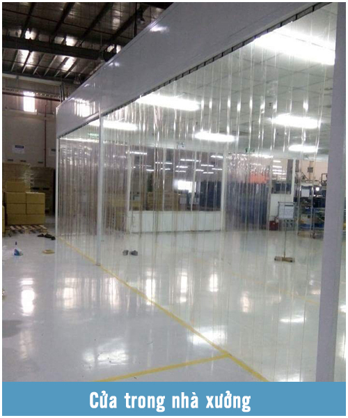 Cuộn nhựa PVC trong suốt ứng dụng