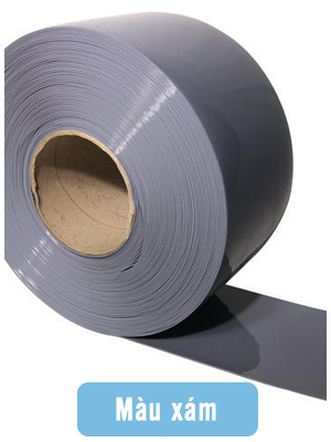 Rèm nhựa PVC màu xám