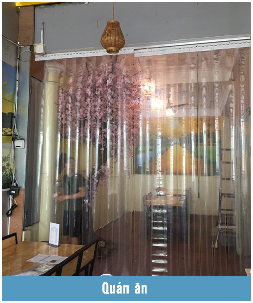 Rèm nhựa PVC quán ăn