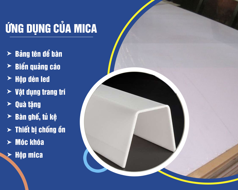 Tấm mica trắng